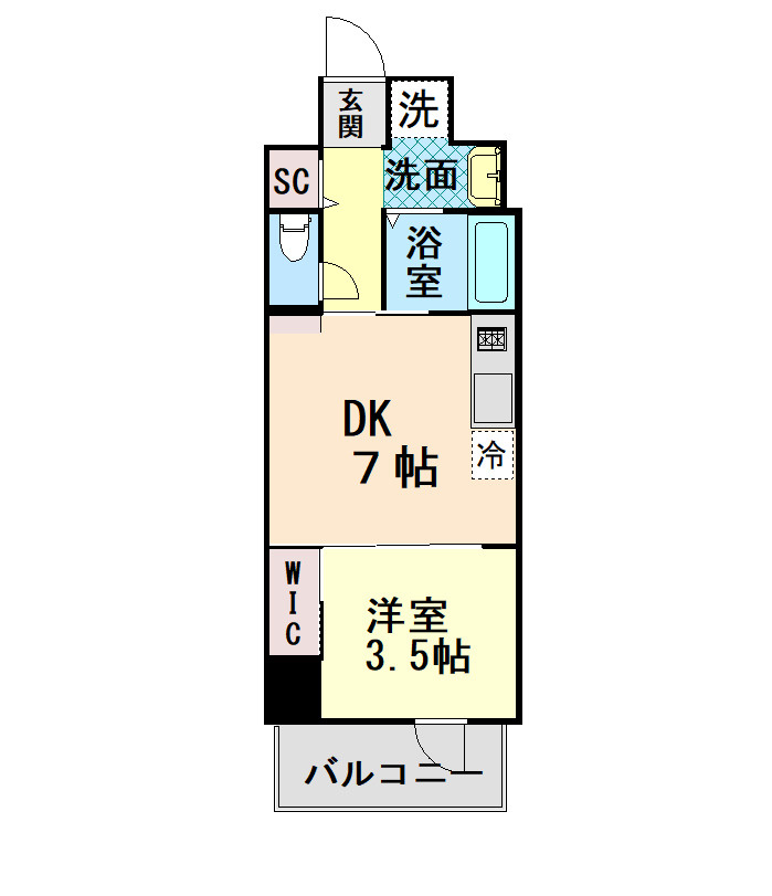 MAISHIN神戸三宮EASTの間取り