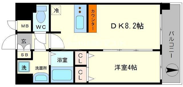 プレサンス難波元町の間取り