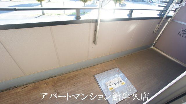 パルムひたち野のバルコニー