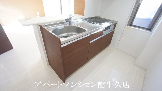 パルムひたち野のキッチン|カウンターキッチン(IHｸｯｷﾝｸﾞﾋｰﾀｰ付き)