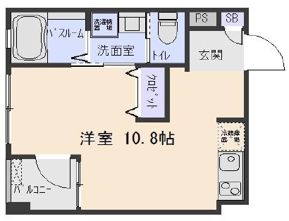 Luxe・Kの間取り|間取りです。