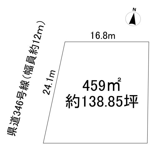 西脇市小坂町売土地の土地図