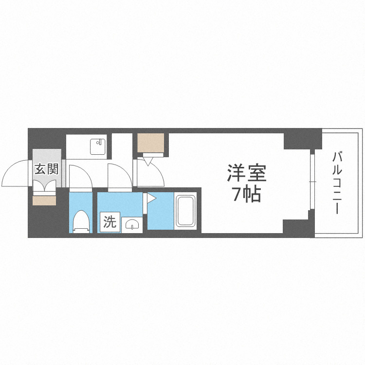 S-RESIDENCE福島Alovitaの間取り