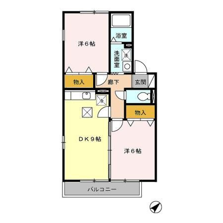【間取り】 | ファンテーヌ黒川(ファンテーヌクロカワ)
