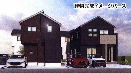 藤沢市亀井野13期　新築戸建全4棟　4号棟の外観パース