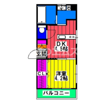 【間取り】 | 駅南第２ケイコービル | 駅南第2ケイコービルの間取り
