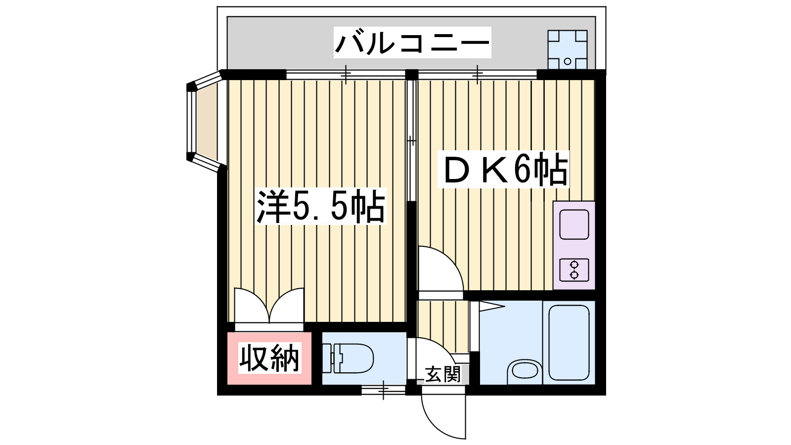 コリーヌ塩屋の間取り