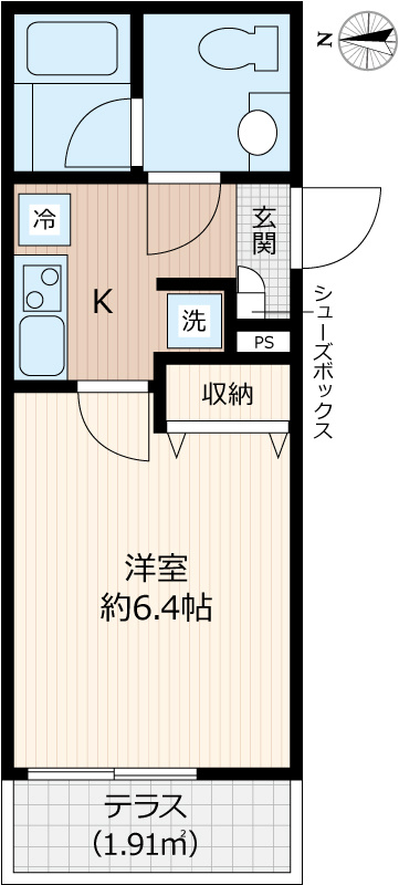 vinosity勝田台の間取り