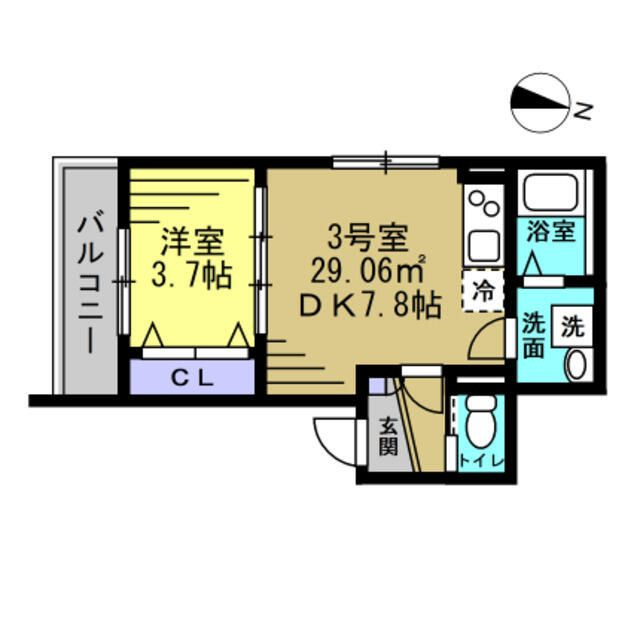 エスポワール前原西の間取り