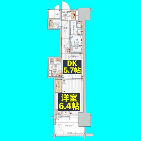 エステムプラザ名古屋駅前プライムタワーの間取り