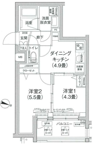 ルフレ田園調布南の間取り