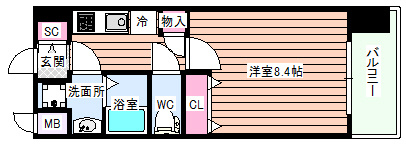 【間取り】 | グランカーサ梅田北