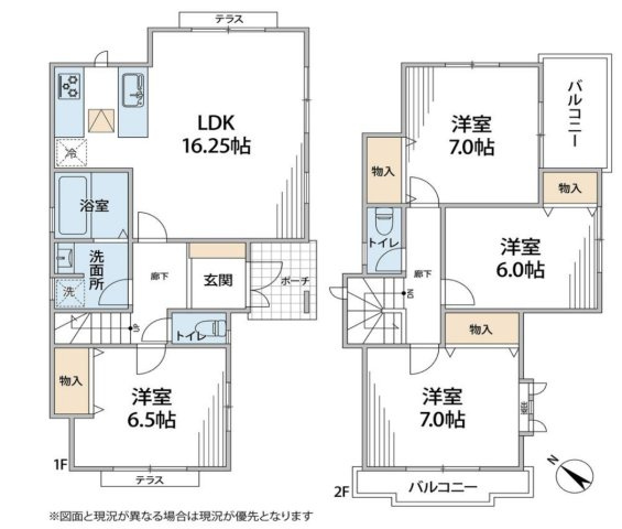 戸塚区俣野町 中古戸建 3480万円の間取り
