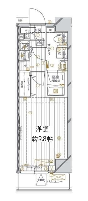 レガリス錦糸町の間取り