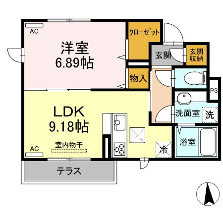 プランドール西武の間取り