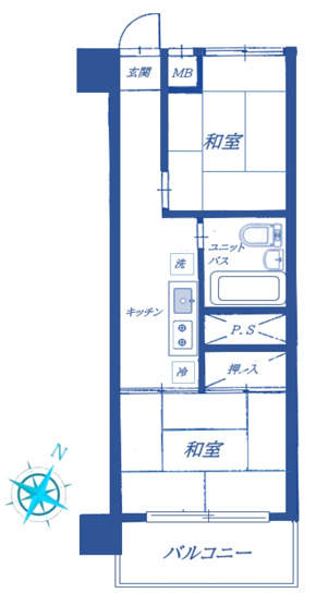 【間取り】 | 大森永谷マンション C