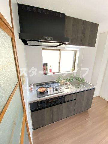 大阪市東淀川区東中島５丁目の賃貸マンションのキッチン