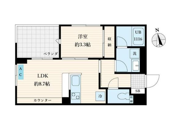 アーバングランデ市川の間取り