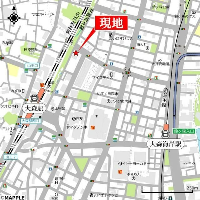カサグラシア　南大井の地図