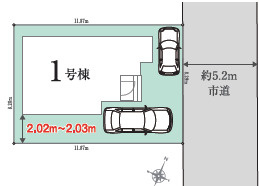 《仲介手数料半額》狭山市水野　全1棟の区画図