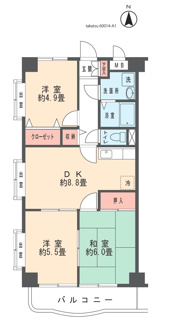 【間取り】 | ヴェルデュール新城