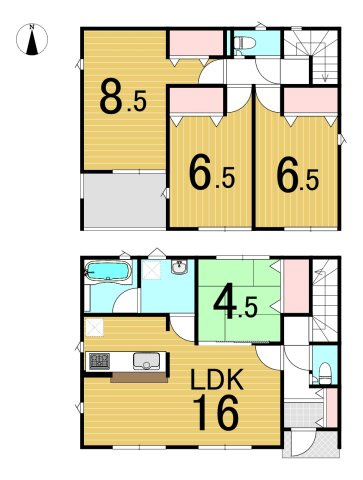 錦町上中田 新築一戸建ての間取り