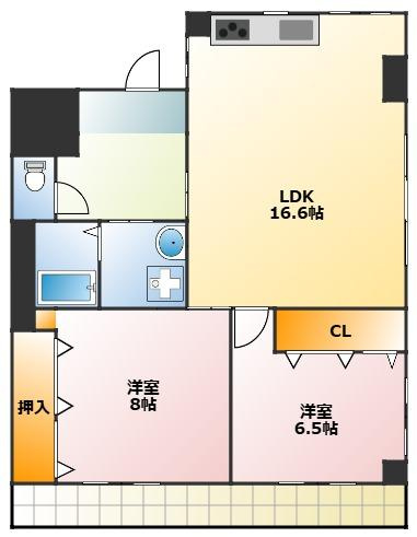 パルタウン小浜の間取り