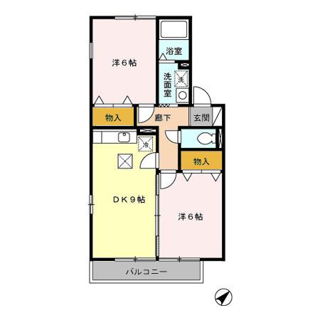 【間取り】 | ファンテーヌ黒川