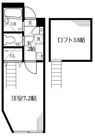 【間取り】 | ラシャンス元橋本(ラシャンスモトハシモト)