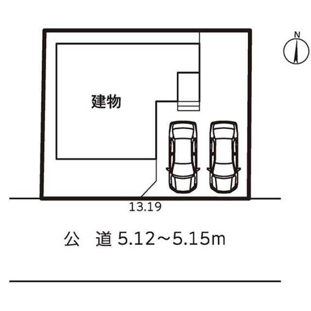 新築戸建て・仲介手数料無料）稲沢市稲島四丁目・１号棟の区画図
