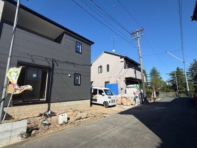 新築戸建て・仲介手数料無料）稲沢市稲島四丁目・１号棟の前面道路含む現地写真|前面道路含む現地写真です