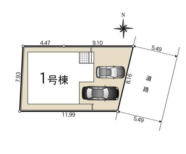 【区画図】 | 安城市今本町７丁目3-4『仲介料無料』新築戸建て | 1号棟