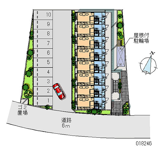 レオパレスモンテヴィオの区画図