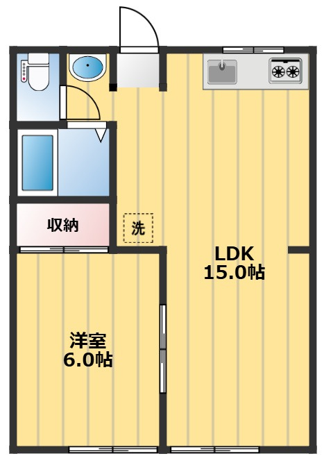 昭和コーポ第7の間取り