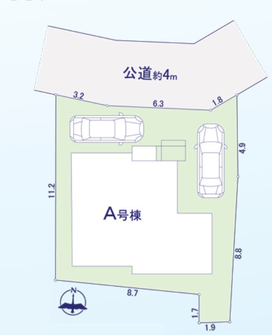 戸塚区舞岡町 新築戸建 4580万円の区画図