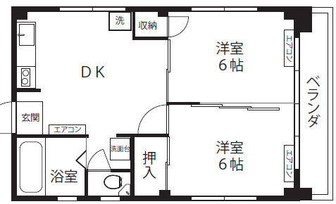 ケヤキハイツの間取り