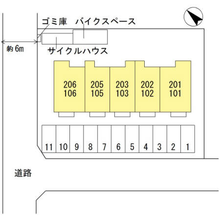 ラ・レガッタ都の区画図