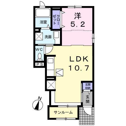 【間取り】 | グランベルデB