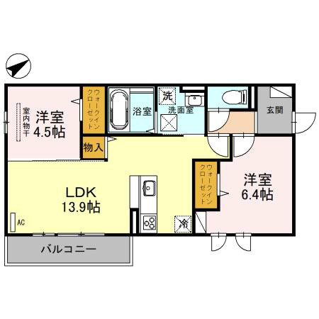 【間取り】 | GRANDEL　A棟