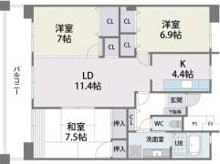L-PLACE KAIZUKAの間取り