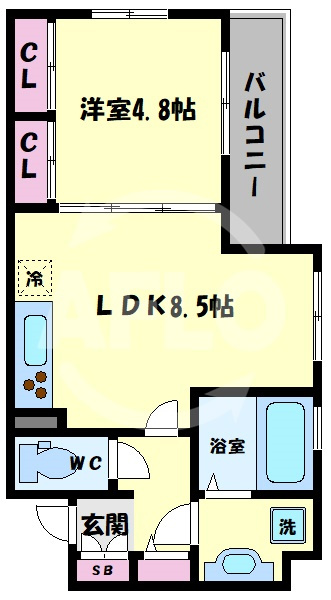 ラムココ真田山の間取り|ラムココ真田山　間取り