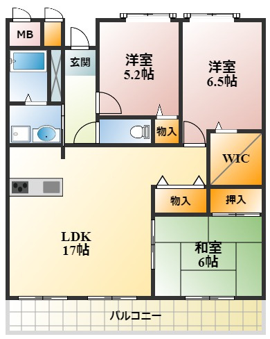 オルト加神の間取り