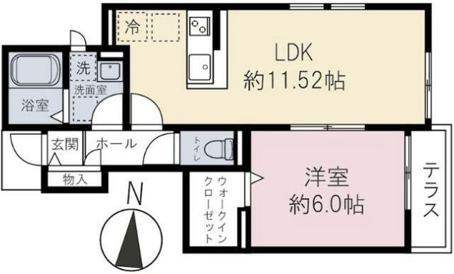 エバーグリーン川越の間取り