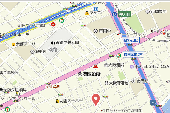 【地図】 | メゾンドボヌール弁天町