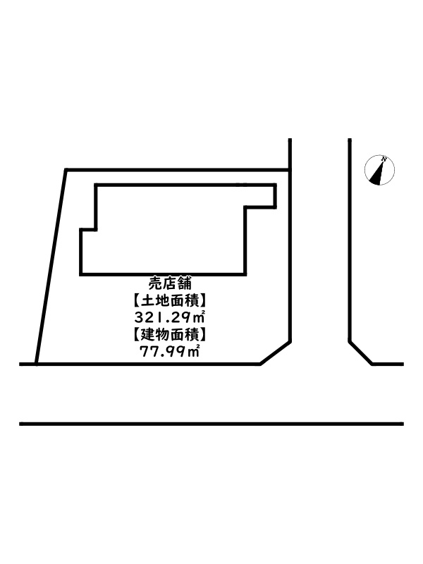 姫路市広畑区高浜町3丁目/売店舗の区画図