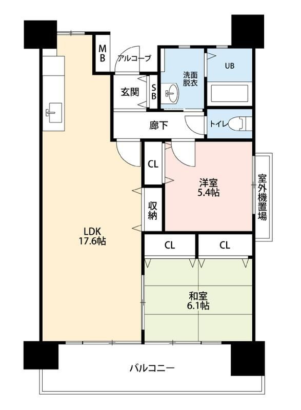 クラシオン木町22棟の間取り