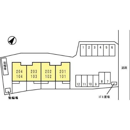 ラ・メゾンＣＲＫの区画図