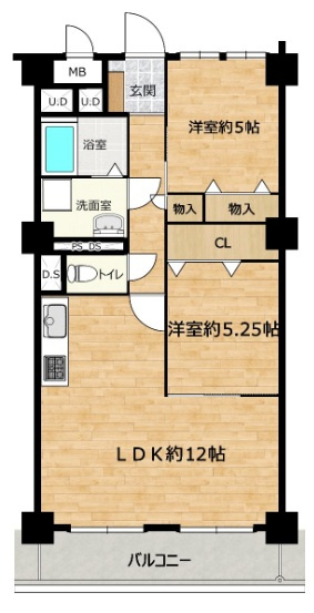 マンション青山カメリアの間取り