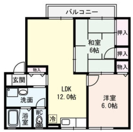 ガーデンハイツ若江東の間取り