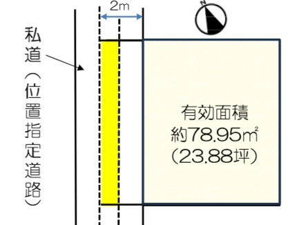 下手野２丁目　売土地の土地図